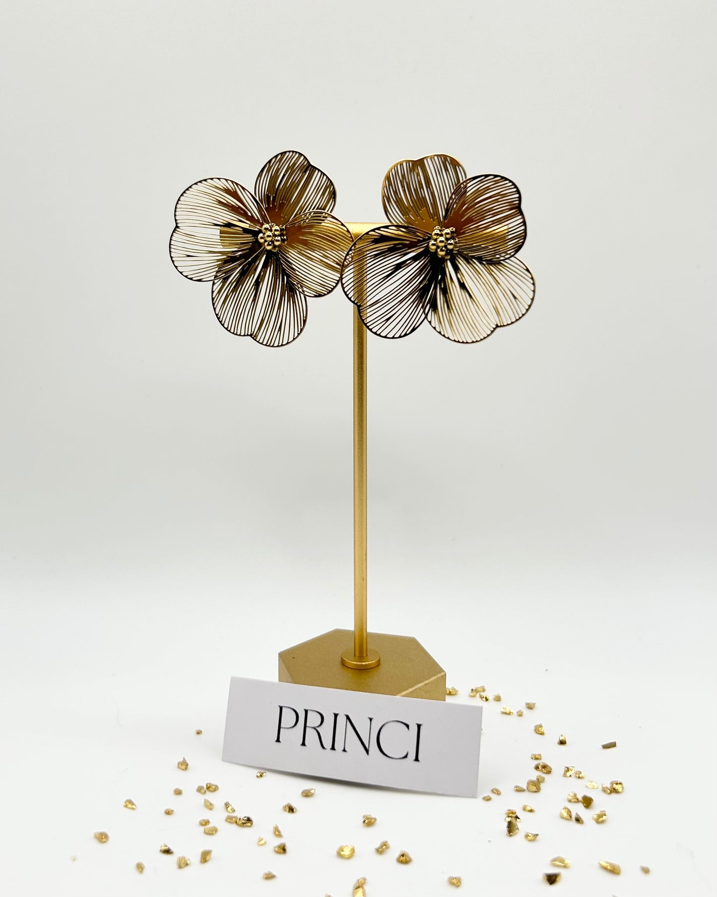 Orecchini fiore 3D