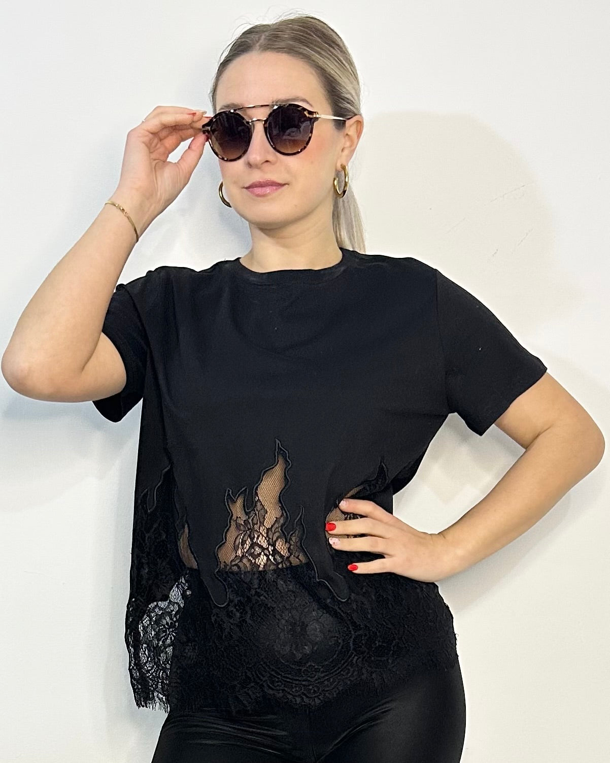 T-shirt pizzo
