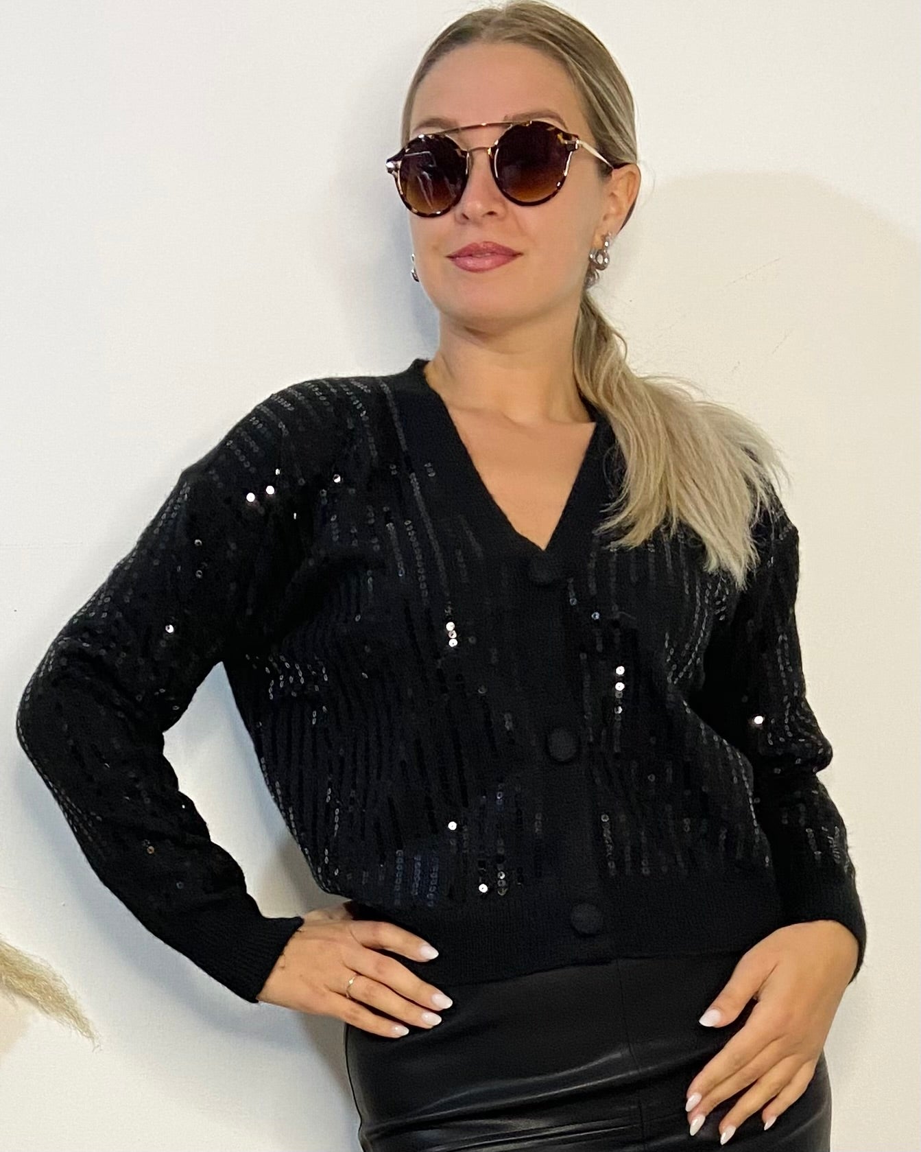 Cardigan paillettes