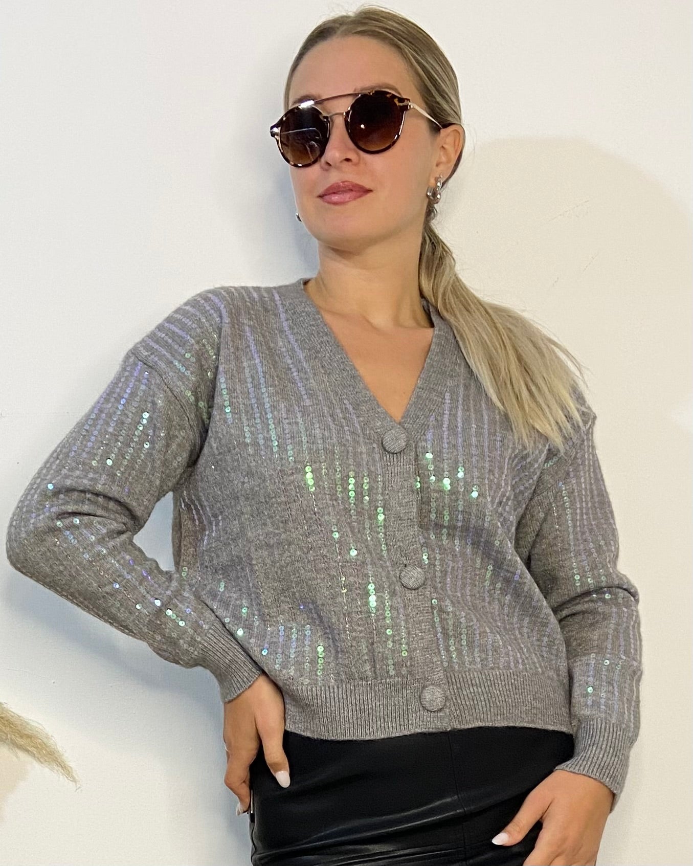 Cardigan paillettes