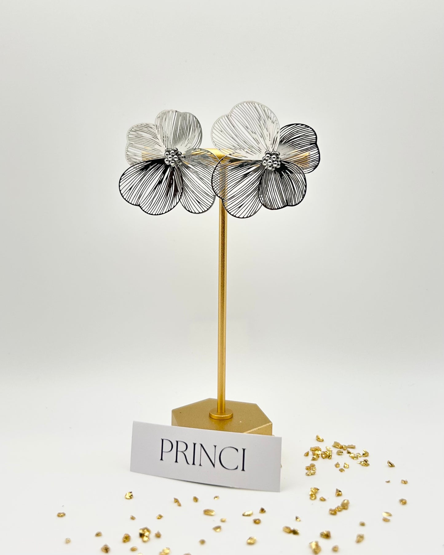 Orecchini fiore 3D
