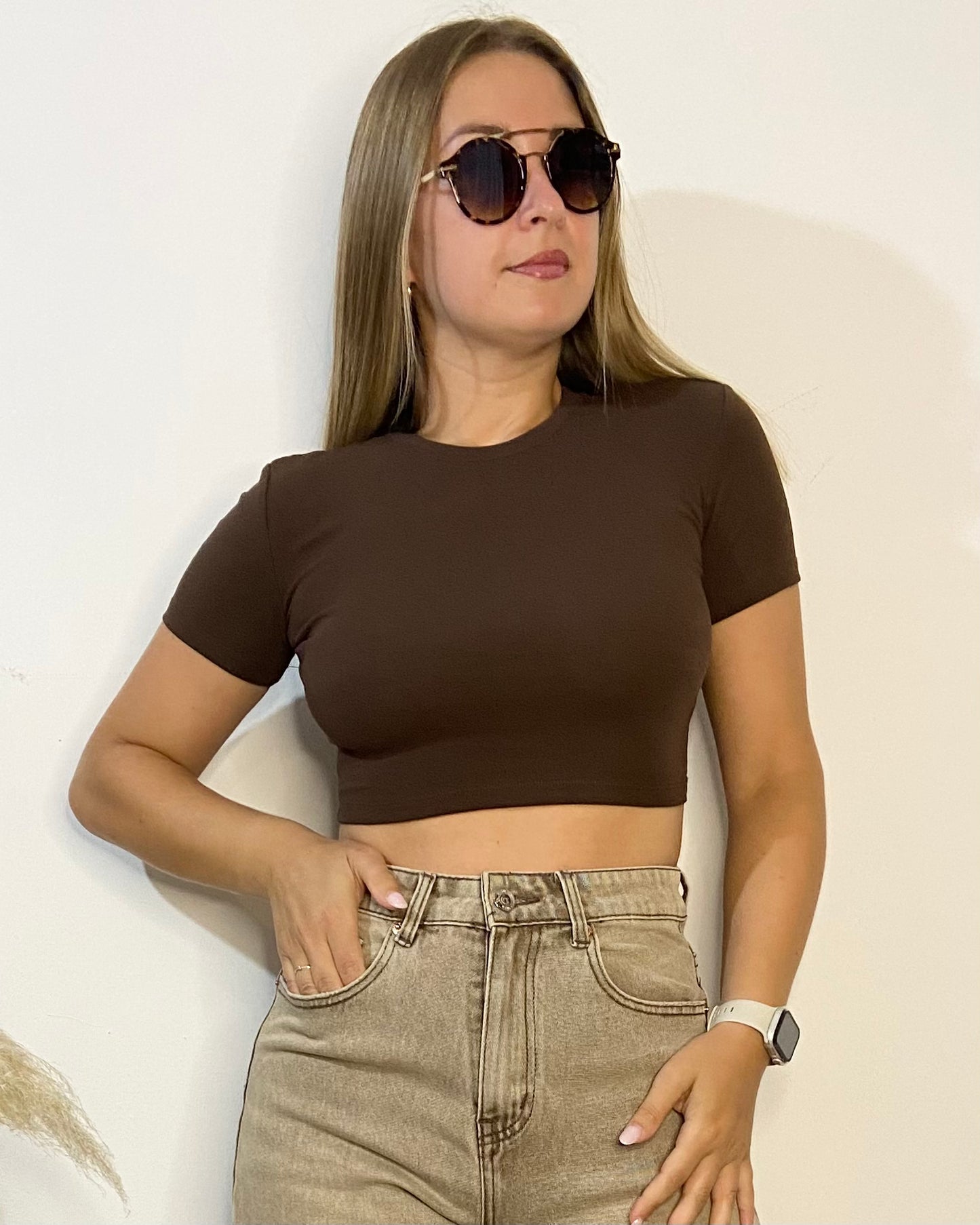 LUMINA t-shirt crop