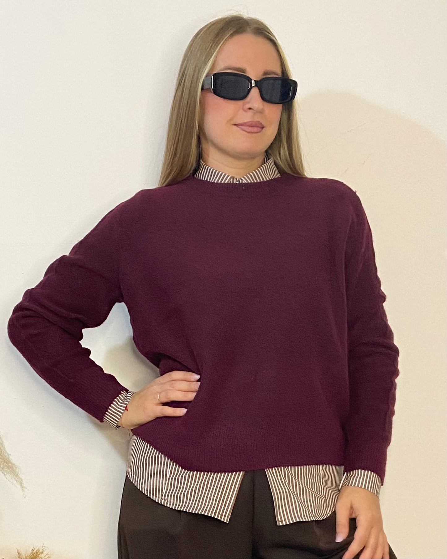 Maglione in misto lana