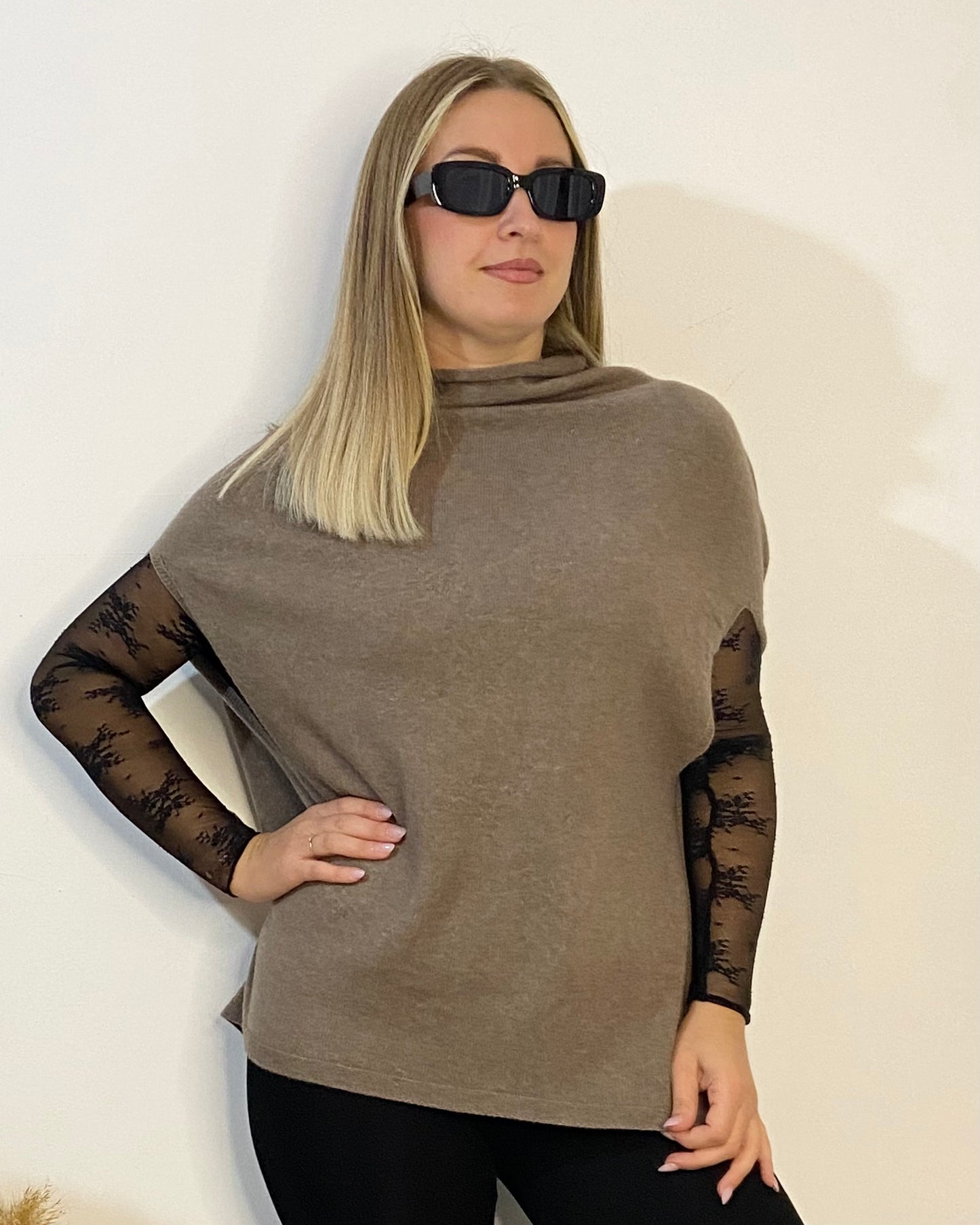 Poncho in maglia
