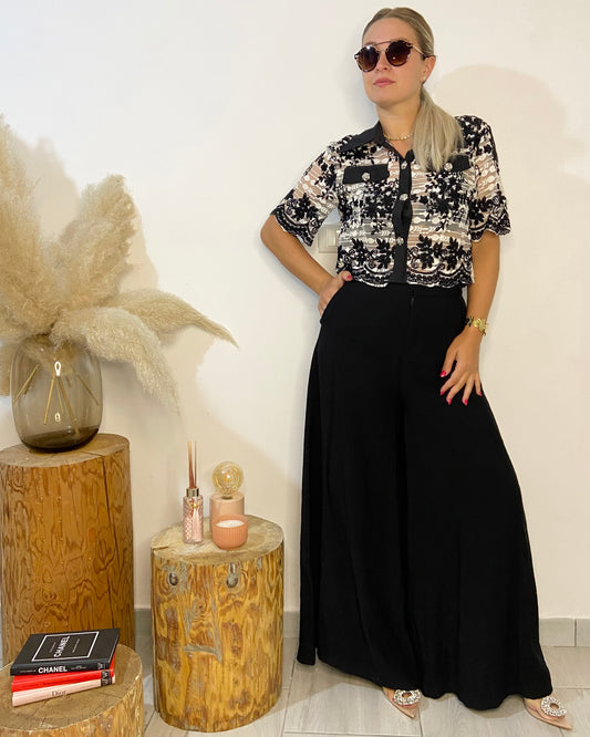 LUMINA pantalone palazzo