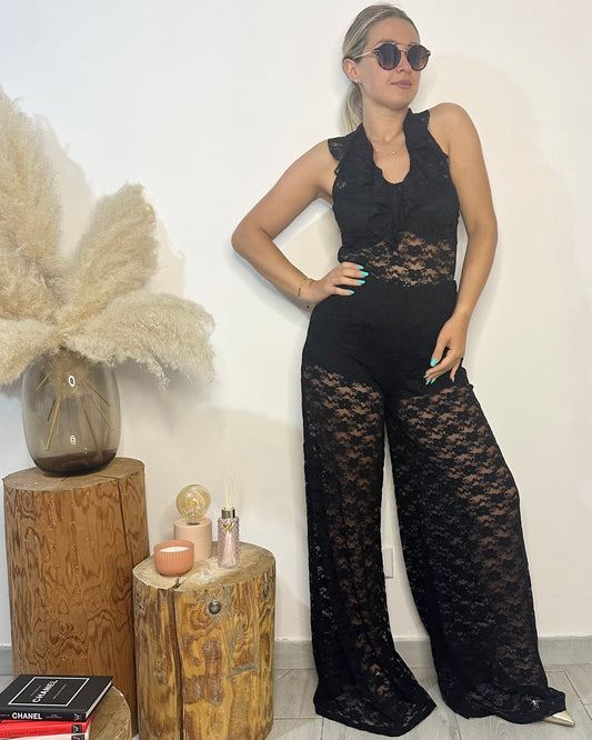 LUMINA pantalone pizzo