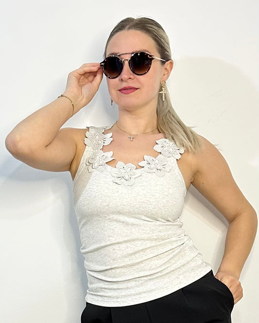 LUMINA canotta fiori