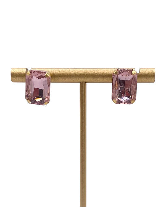 Orecchini pietra colorata oro