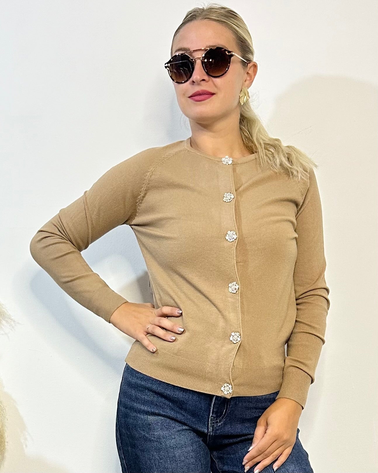 Cardigan gioiello