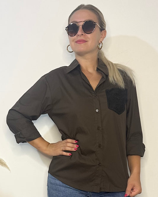 VICBEE camicia pizzo