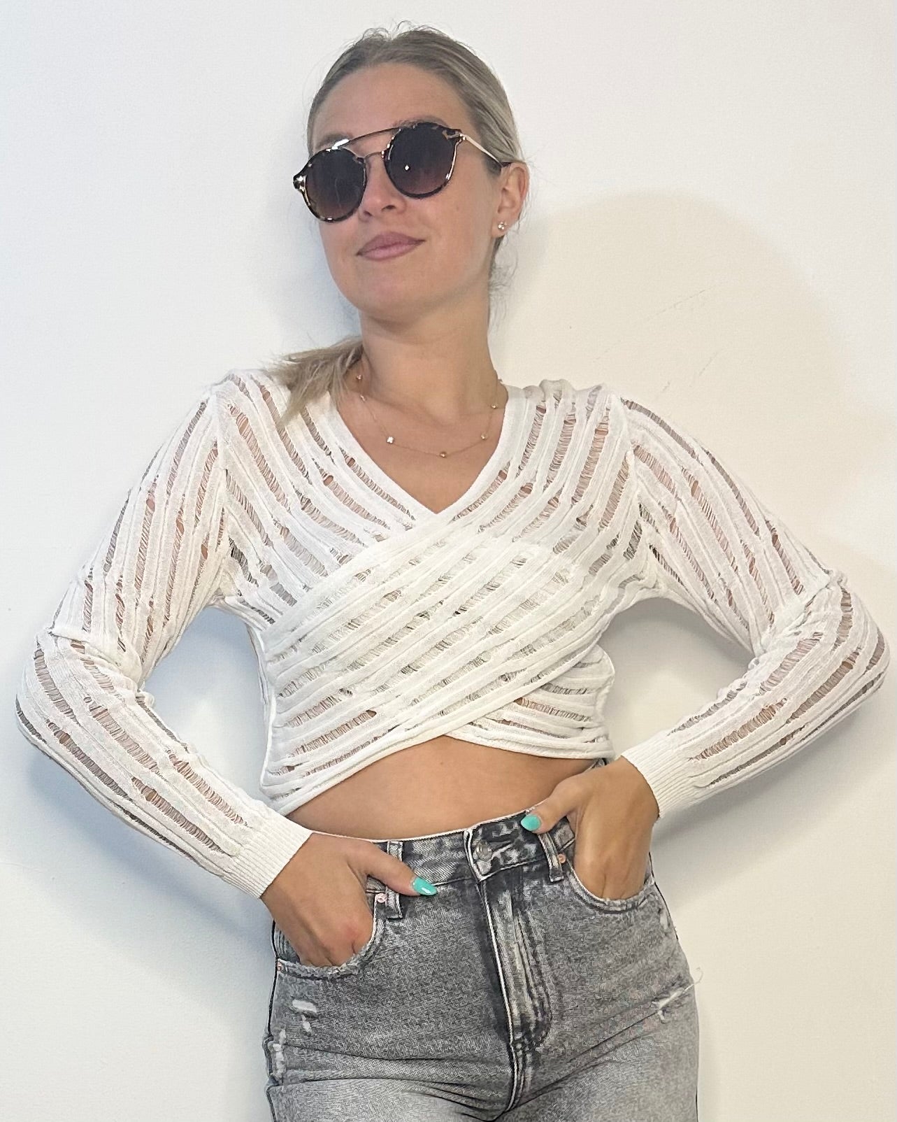 Maglia filo incrocio