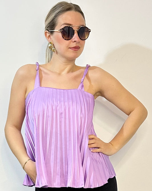 LUMINA canotta plissè