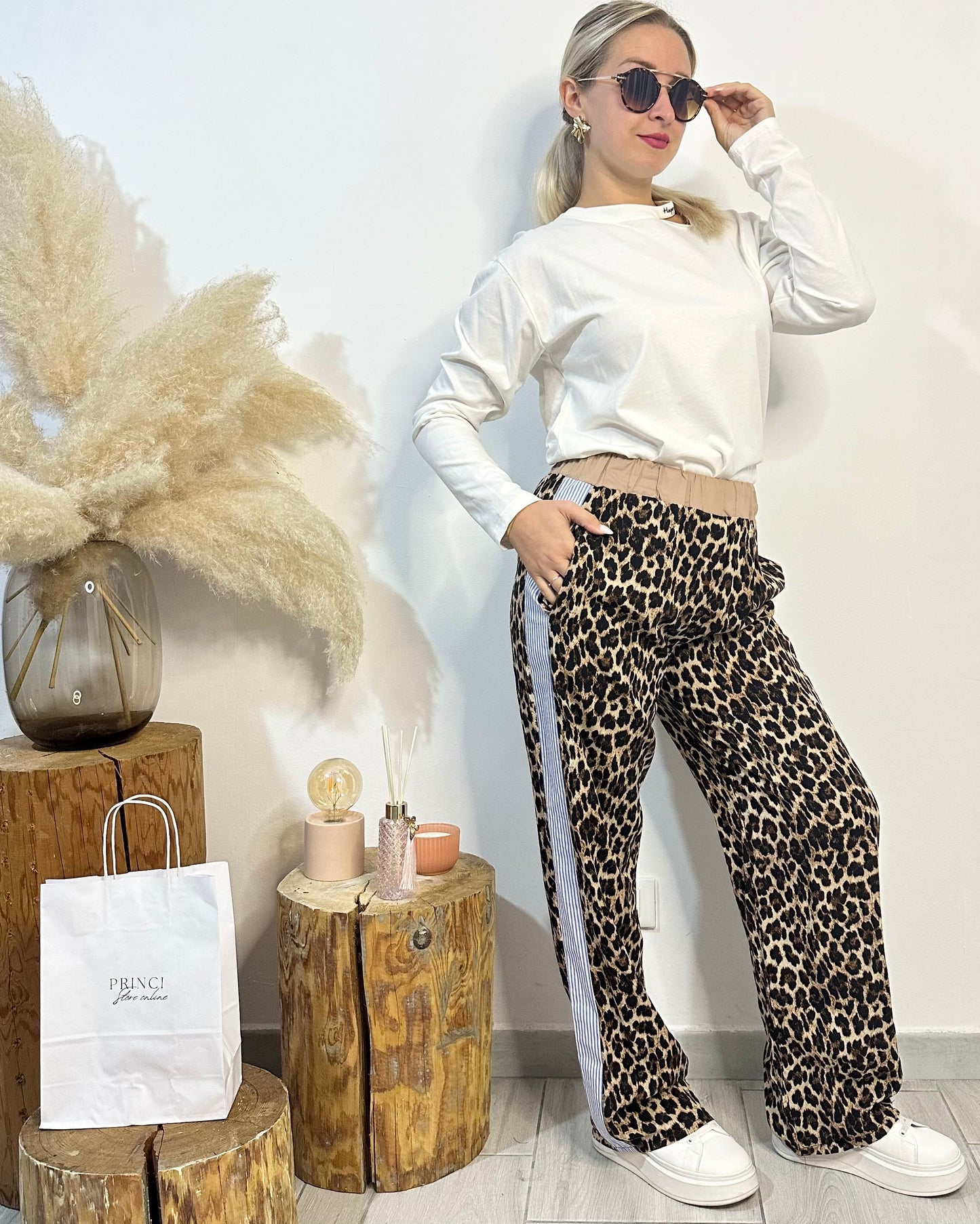 Pantalone leopardato