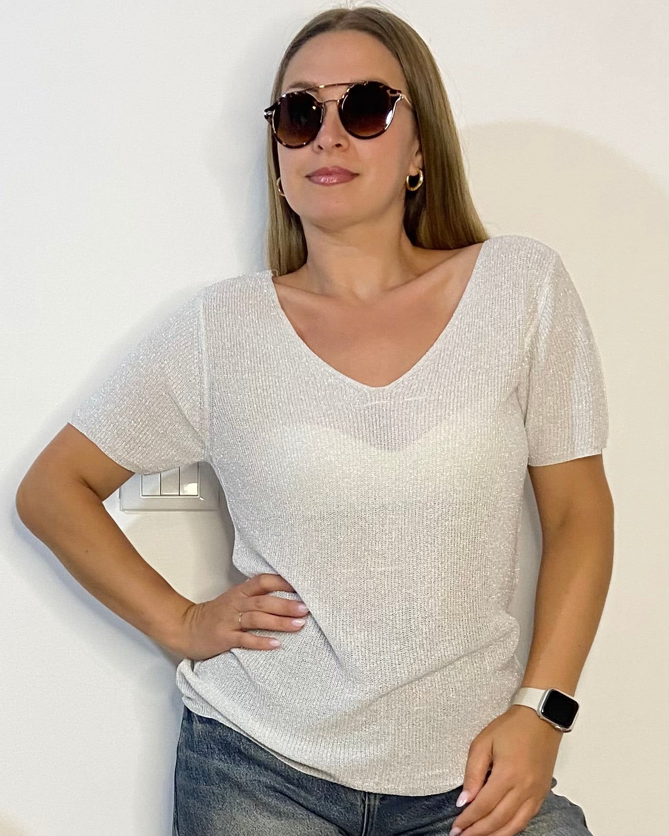 T-shirt lurex