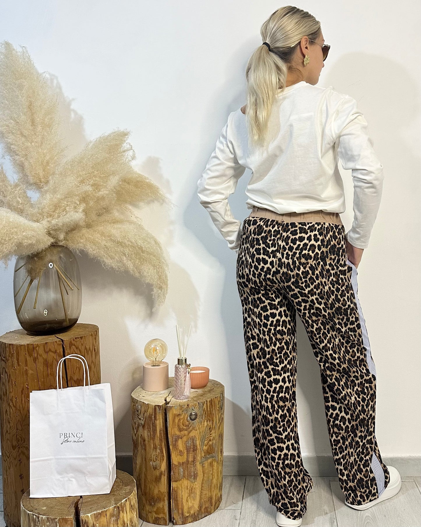 Pantalone leopardato