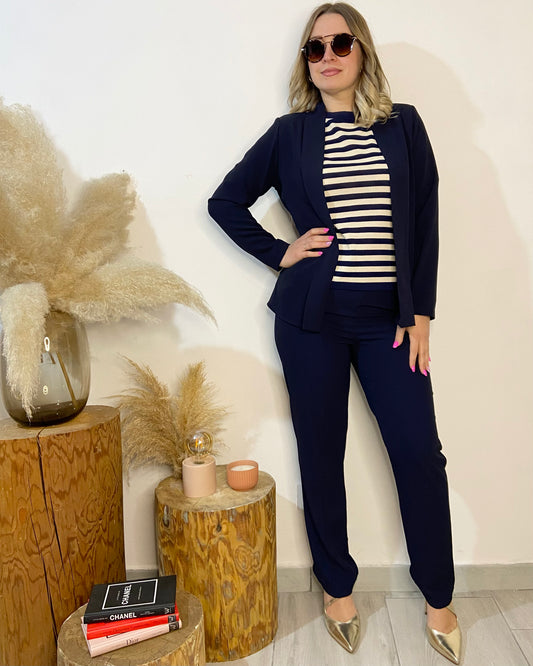 Pantalone a sigaretta fluido