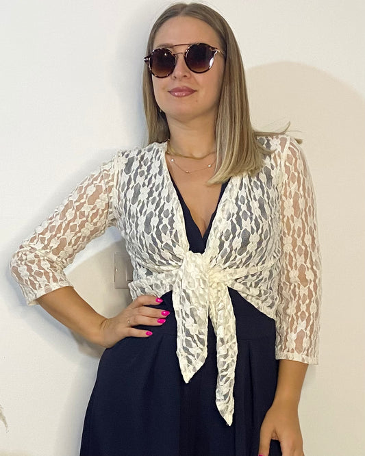 Coprispalle in pizzo