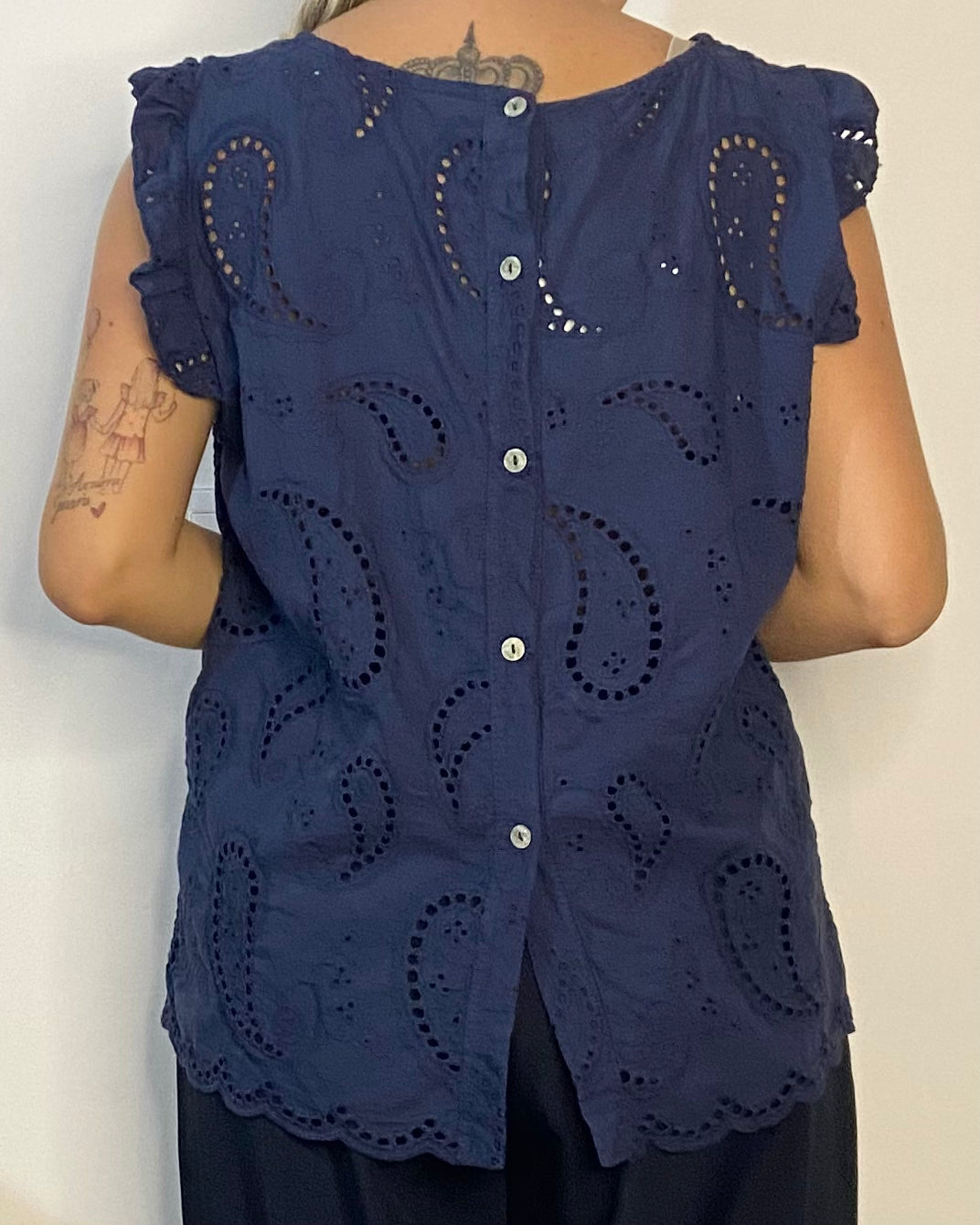 Blusa romantic in sangallo