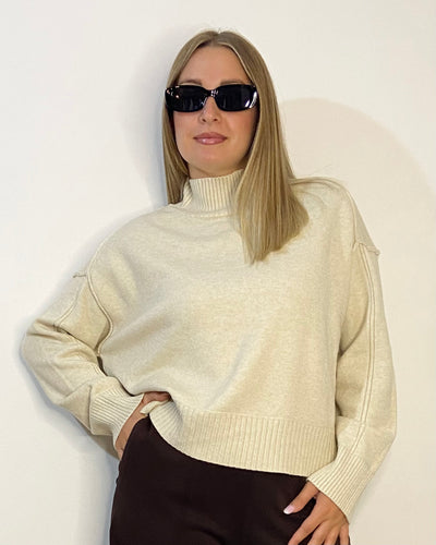 Maglione a collo alto