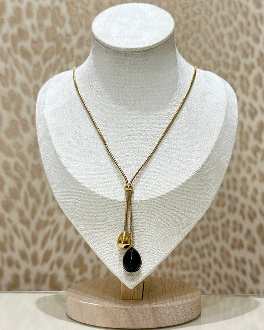 Collana lunga goccia