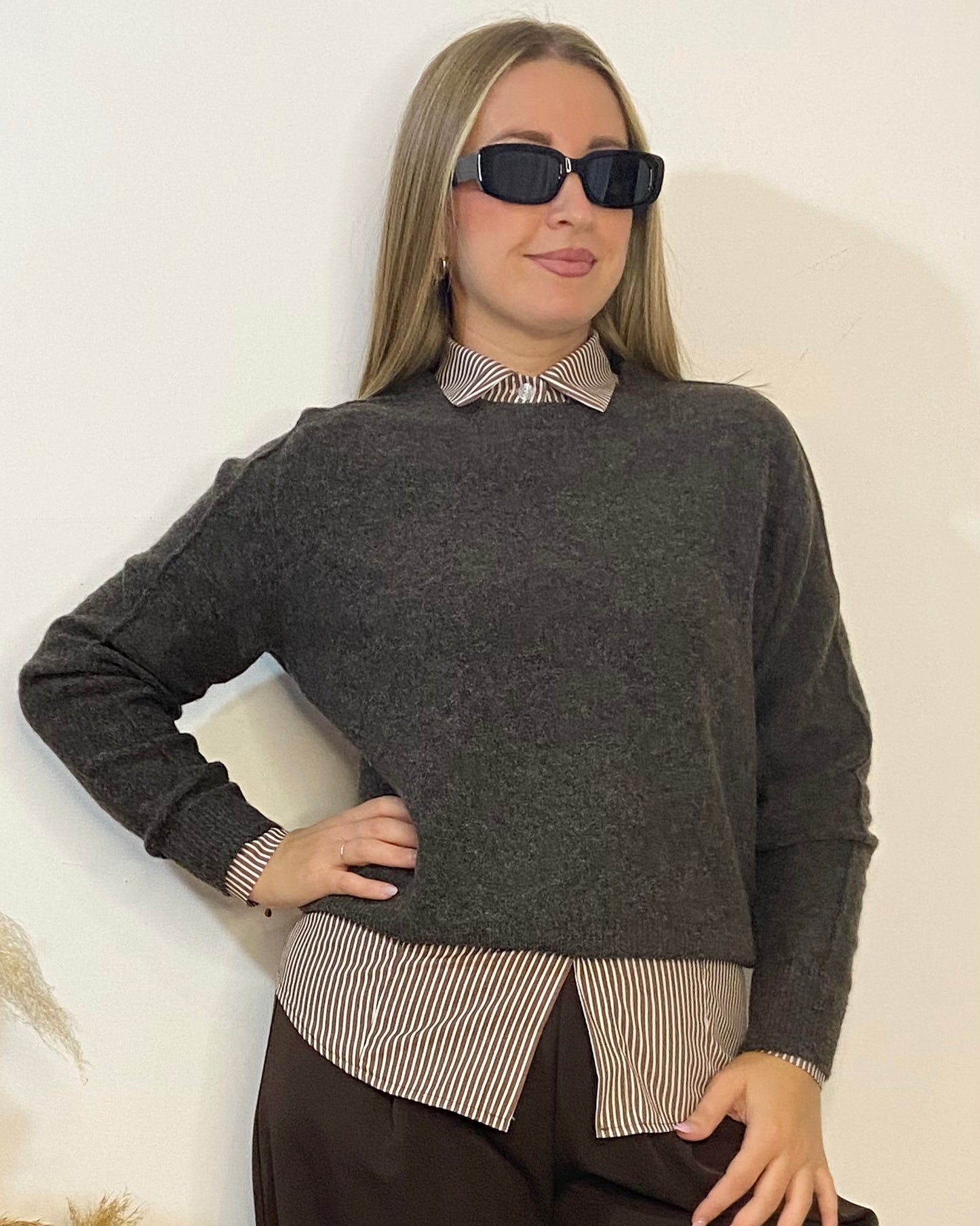 Maglione in misto lana